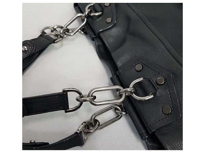 Lanvin Bolso de hombro de cuero negro - vista 5