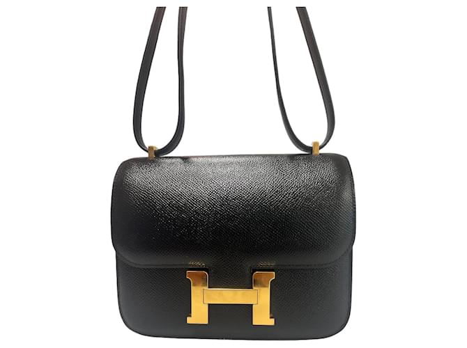Hermès Constance Mini Epsom Oro Negro - vista 2