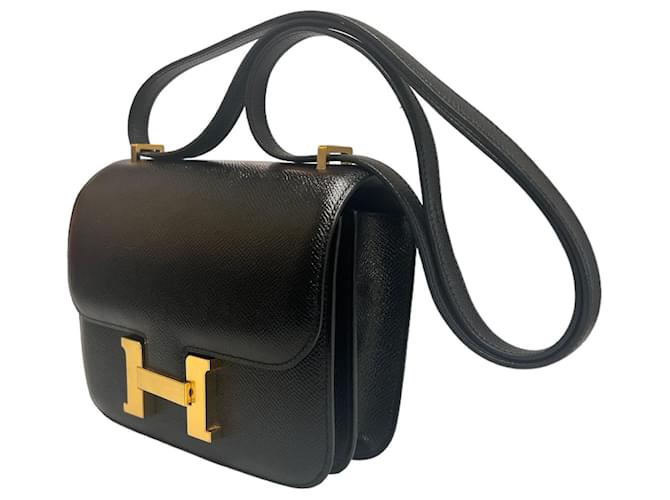 Hermès Constance Mini Epsom Oro Negro - vista 3