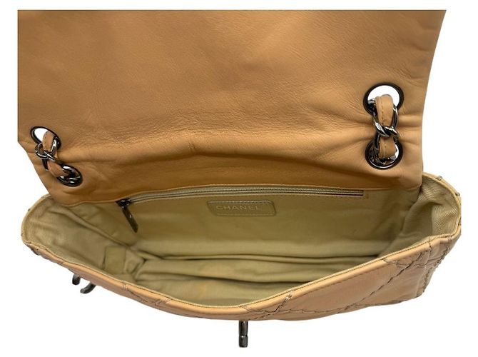 Chanel Borsa con patta e zip Wild Stitch beige Marrone - vista 7