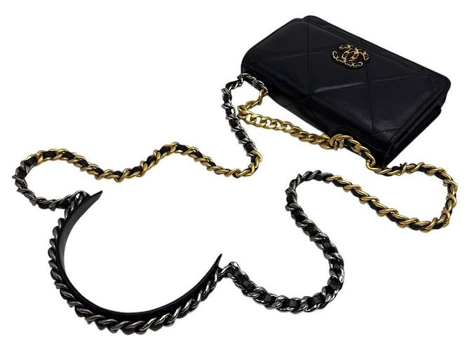 Chanel Borsa a tracolla Turnlock WOC nera Nero - vista 6