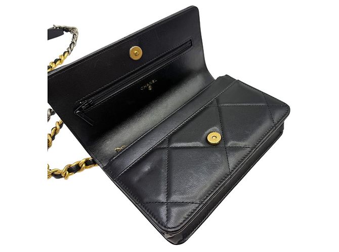 Chanel Borsa a tracolla Turnlock WOC nera Nero - vista 7