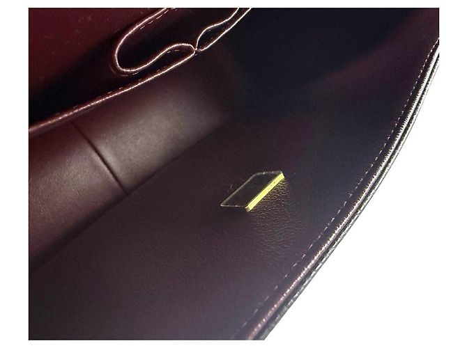 Chanel Borsa flap classica grande in caviale con chip integrato nera Nero - vista 9