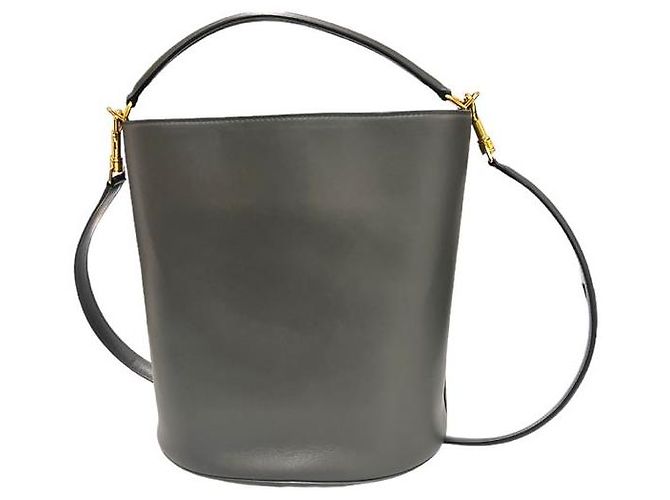 Céline Borsa a secchiello in pelle di vitello liscia Marrone - vista 5
