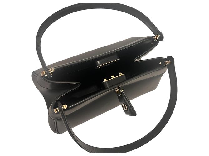 Dior Borsa a spalla Keybag in pelle di vitello nera Nero - vista 6