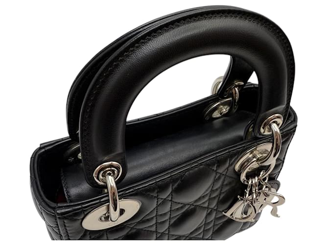 Dior Lady Mini Lambskin Schwarz - Ansicht 7