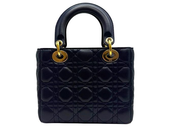 Dior Borsa tote piccola Lady My ABC blu navy - vista 5