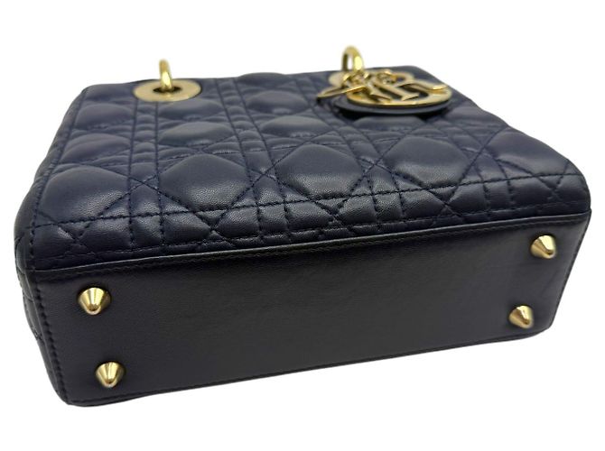 Dior Borsa tote piccola Lady My ABC blu navy - vista 6