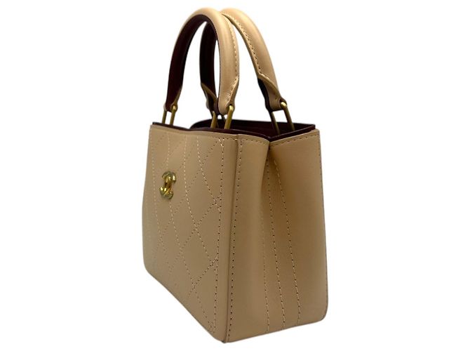 Chanel Mini Tote Bag mit Griff aus Bullskin in Beige der Saison Braun - Ansicht 3