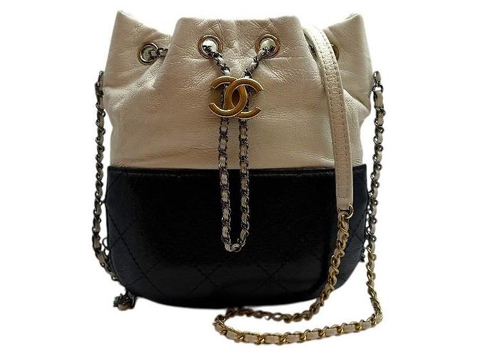 Chanel Mini borsa a tracolla Gabrielle in perle bianche Bianco - vista 2
