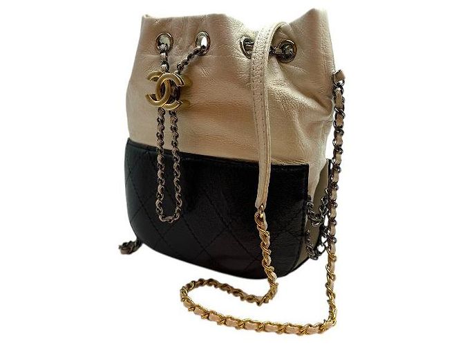 Chanel Mini borsa a tracolla Gabrielle in perle bianche Bianco - vista 3