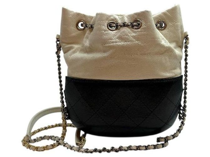 Chanel Mini borsa a tracolla Gabrielle in perle bianche Bianco - vista 4