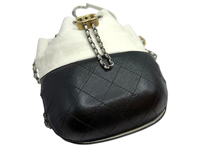 Chanel Mini borsa a tracolla Gabrielle in perle bianche Bianco - vista 5