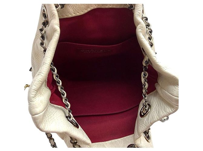 Chanel Mini borsa a tracolla Gabrielle in perle bianche Bianco - vista 7