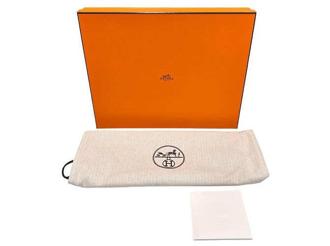 Hermès Borsa a spalla ultra piatta con stampa Togo Blu - vista 8