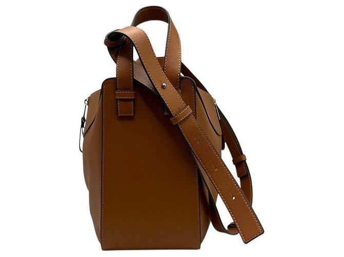 Loewe Borsa tote piccola Anagram Hammock Marrone - vista 4
