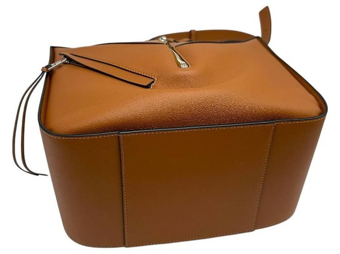 Loewe Borsa tote piccola Anagram Hammock Marrone - vista 6