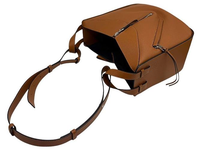 Loewe Borsa tote piccola Anagram Hammock Marrone - vista 7