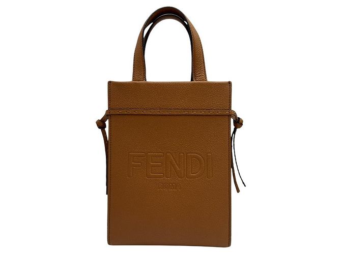 Fendi Bolsa crossbody mini Go To Shopper marrom - vista 2