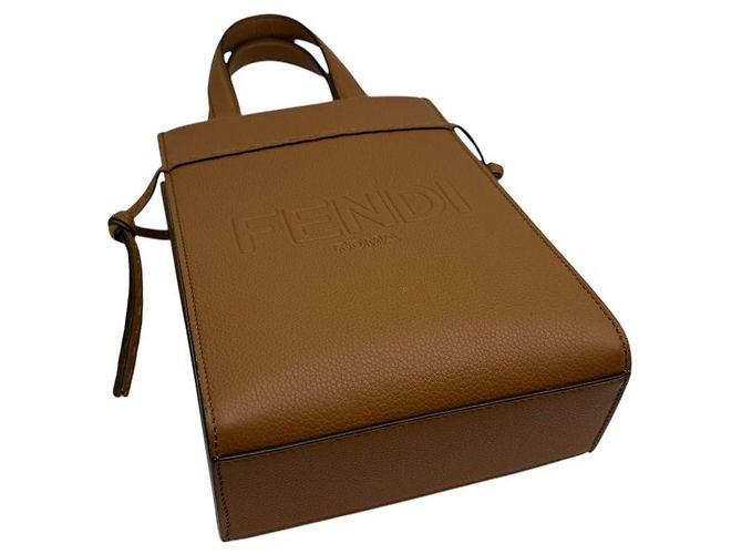Fendi Bolsa crossbody mini Go To Shopper marrom - vista 5