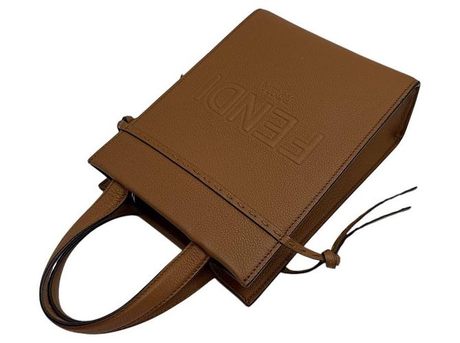 Fendi Bolsa crossbody mini Go To Shopper marrom - vista 6