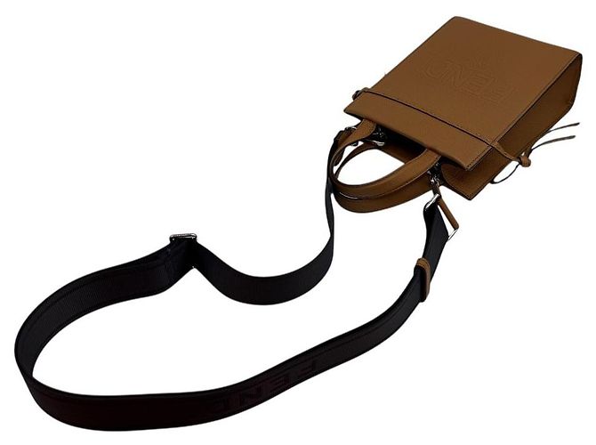 Fendi Bolsa crossbody mini Go To Shopper marrom - vista 8