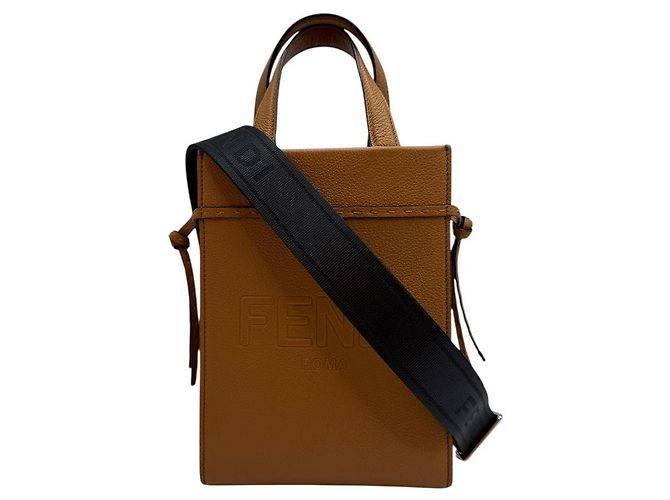Fendi Bolsa crossbody mini Go To Shopper marrom - vista 9