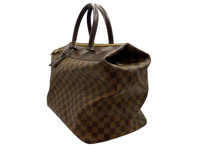 Louis Vuitton Borsa da viaggio Damier Greenwich PM Marrone - vista 3