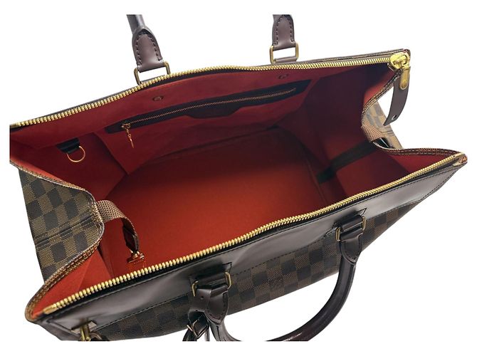 Louis Vuitton Borsa da viaggio Damier Greenwich PM Marrone - vista 6