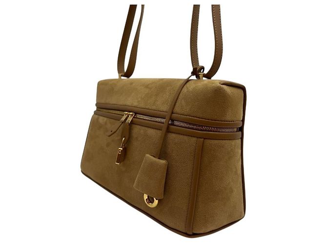 Loro Piana Borsa Extra Clay Sun Gold Marrone - vista 3
