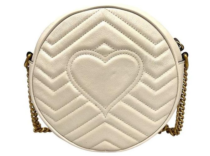 Gucci Bolso de hombro redondo mini GG Blanco - vista 4