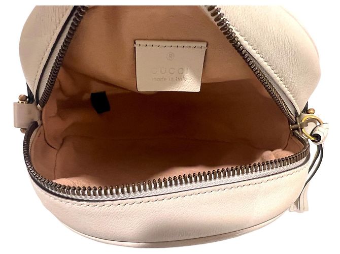 Gucci Bolso de hombro redondo mini GG Blanco - vista 5