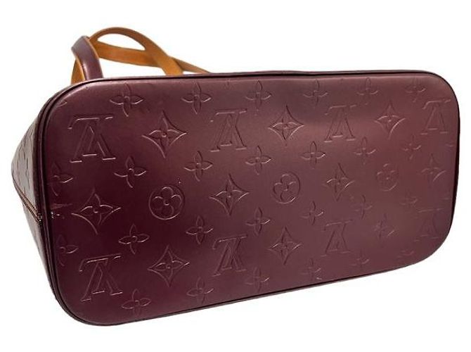Louis Vuitton Borsa Tote Stockton Monogram Bordeaux Rosso - vista 5