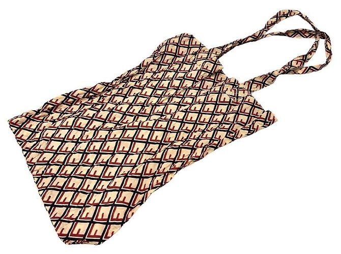 Fendi Borsa a secchiello in pelle Montrezo Rosso - vista 9