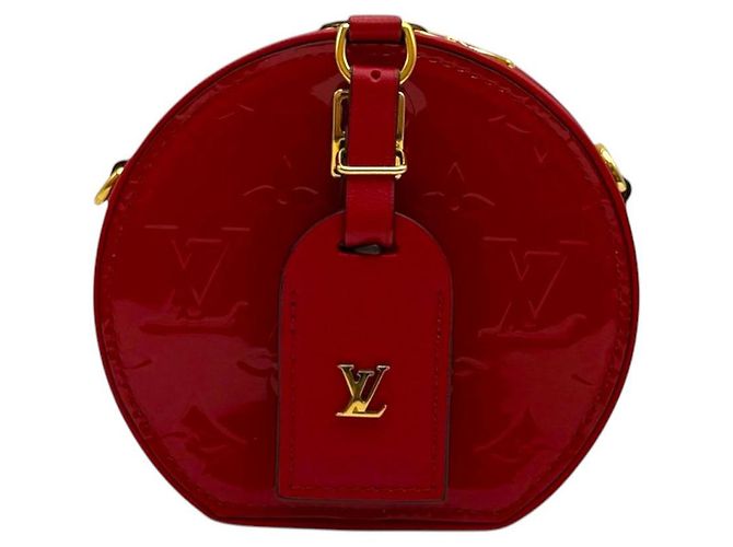 Louis Vuitton Borsa a tracolla mini Bouatte Sapo in vernice rossa Rosso - vista 3