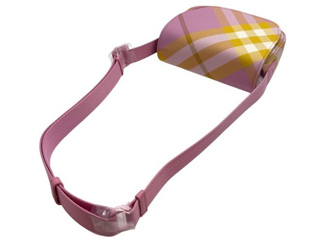 Burberry Controlla la Mini Borsa Messenger Rosa - vista 6