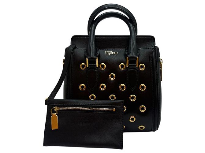 Borsa a Spalla Heroine Mini Alexander McQueen Nera Nero - vista 3