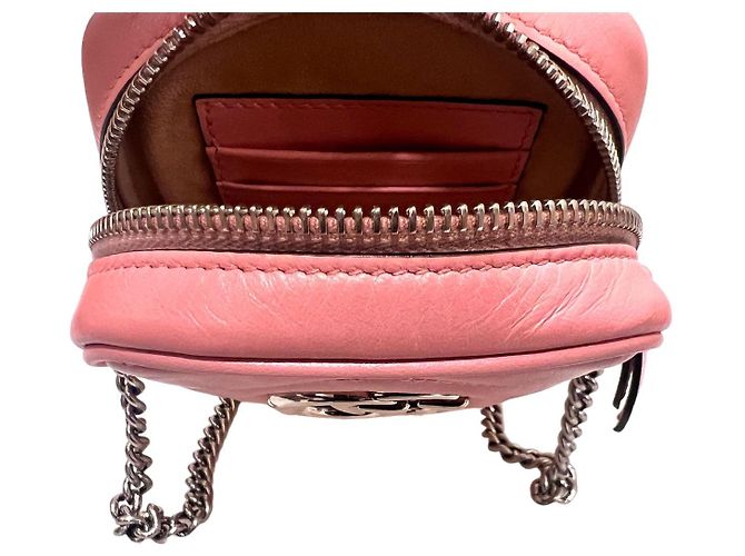 Gucci Borsa a tracolla mini matelassé GG Marmont Rosa - vista 5
