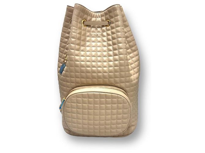 Céline Quilted Medium Women's Backpack Brown - view 2