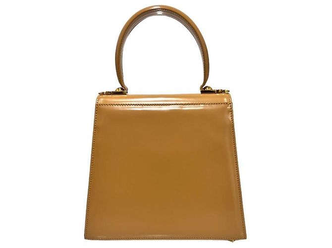 Salvatore Ferragamo Borsa Tote Gancini Kelly Small Camel Marrone - vista 4