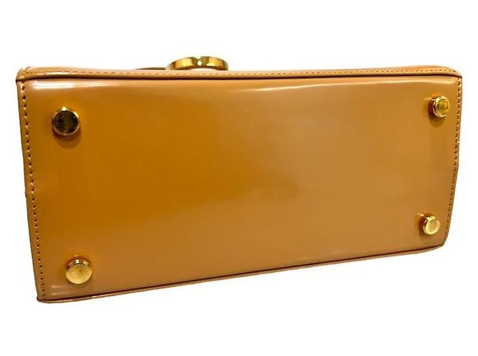 Salvatore Ferragamo Borsa Tote Gancini Kelly Small Camel Marrone - vista 5