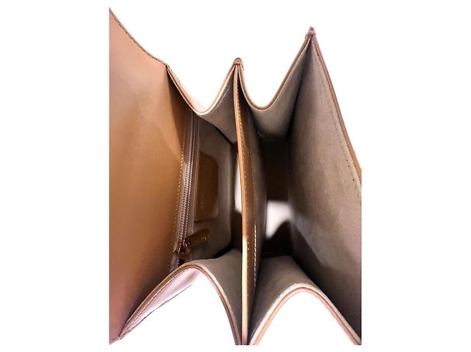 Salvatore Ferragamo Borsa Tote Gancini Kelly Small Camel Marrone - vista 8