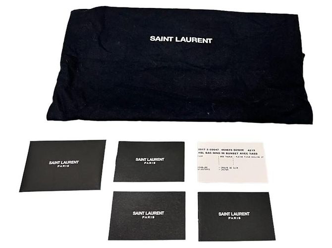 Saint Laurent Borsa a spalla media Sunset blu navy scuro - vista 10