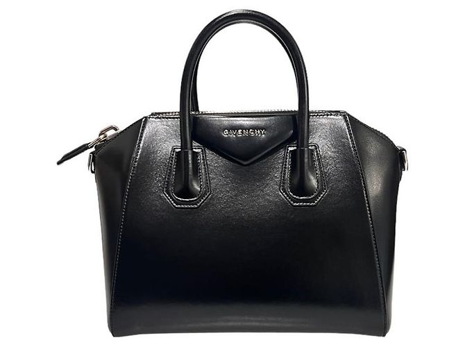 Givenchy Borsa tote Antigona media lucida nera Nero - vista 2