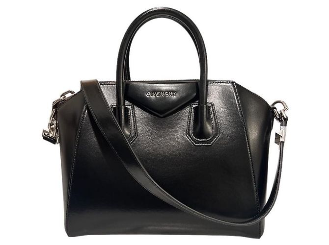 Givenchy Borsa tote Antigona media lucida nera Nero - vista 3