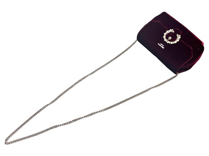 Jimmy Choo Mini borsa a tracolla in velluto Soft Madeleines Rosso - vista 6