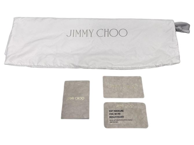 Jimmy Choo Mini borsa a tracolla in velluto Soft Madeleines Rosso - vista 8