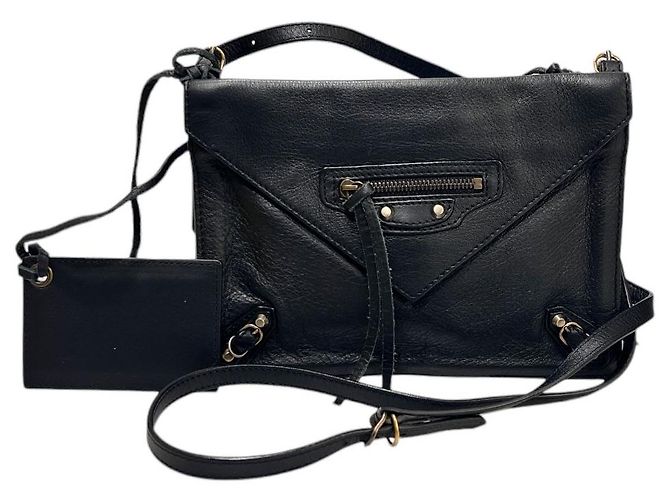 Balenciaga Borsa a tracolla Triple Body Papier Nero - vista 2