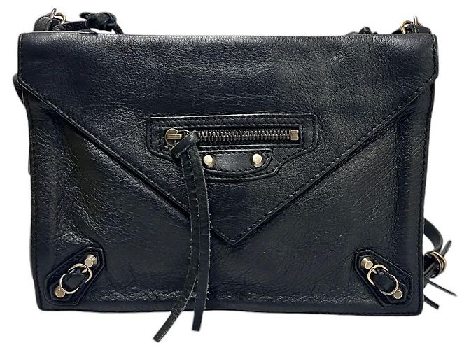 Balenciaga Borsa a tracolla Triple Body Papier Nero - vista 3
