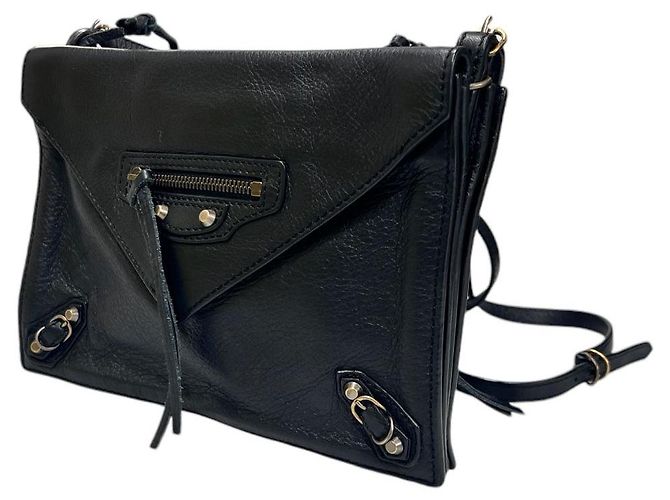 Balenciaga Borsa a tracolla Triple Body Papier Nero - vista 4